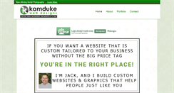 Desktop Screenshot of kamdukewebdesigns.com